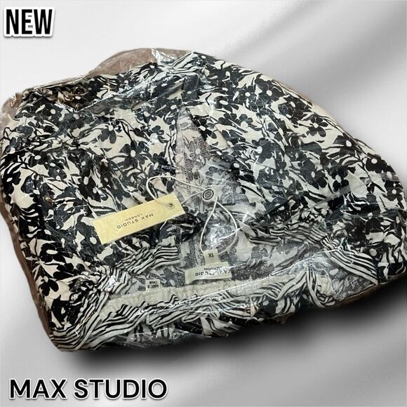 New MAX STUDIO Geometric Tiered Dress - Picture 4 of 4